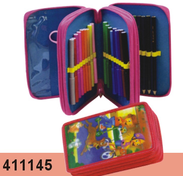 411145->>STATIONERY SET>>PENCIL BAG WITH STATIONERY