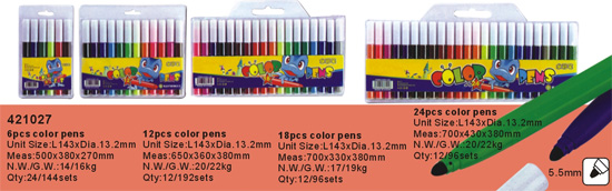 421027->>MARKER-PERMANENT-DRY ERASE-HIGHLIGHTER>>WATER COLOR PEN