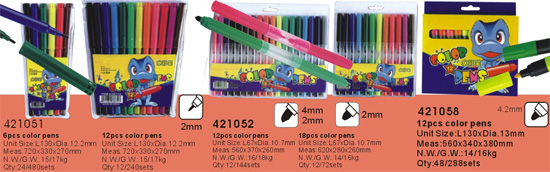 421051-421052-421058->>MARKER-PERMANENT-DRY ERASE-HIGHLIGHTER>>WATER COLOR PEN