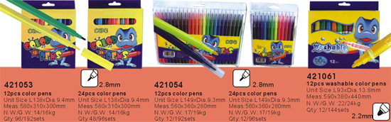 421053-421054-421061->>MARKER-PERMANENT-DRY ERASE-HIGHLIGHTER>>WATER COLOR PEN