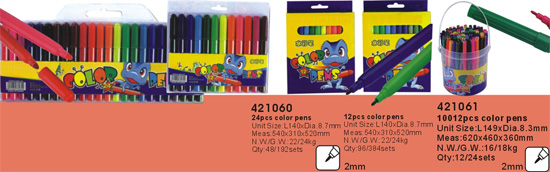 421060-421061->>MARKER-PERMANENT-DRY ERASE-HIGHLIGHTER>>WATER COLOR PEN