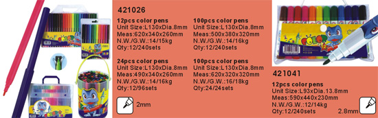 421026-421041->>MARKER-PERMANENT-DRY ERASE-HIGHLIGHTER>>WATER COLOR PEN