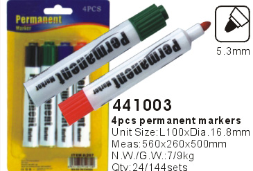 441003->>MARKER-PERMANENT-DRY ERASE-HIGHLIGHTER>>PERMANENT MARKER