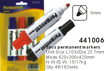 441006->>MARKER-PERMANENT-DRY ERASE-HIGHLIGHTER>>PERMANENT MARKER