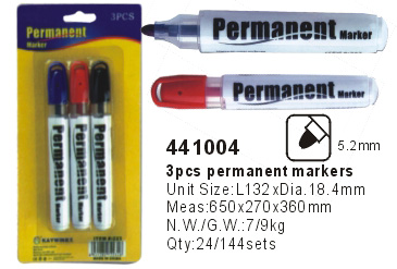 441004->>MARKER-PERMANENT-DRY ERASE-HIGHLIGHTER>>PERMANENT MARKER