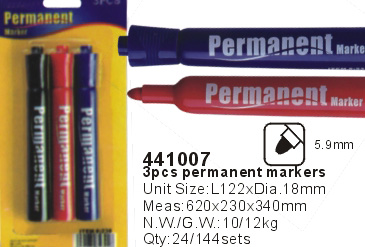 441007->>MARKER-PERMANENT-DRY ERASE-HIGHLIGHTER>>PERMANENT MARKER