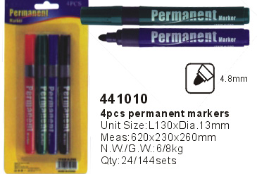 441010->>MARKER-PERMANENT-DRY ERASE-HIGHLIGHTER>>PERMANENT MARKER