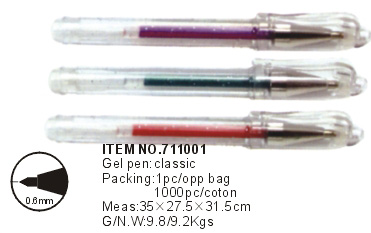 711001->>BALL PEN-GEL PEN>>GEL INK PEN