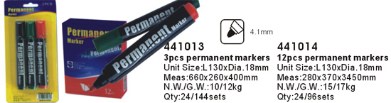 441013->>MARKER-PERMANENT-DRY ERASE-HIGHLIGHTER>>PERMANENT MARKER